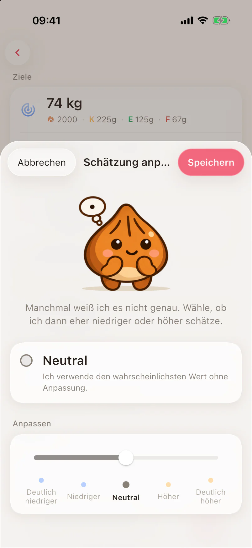 Die Einstellung, mit der Schätzungen vorsichtiger oder großzügiger werden