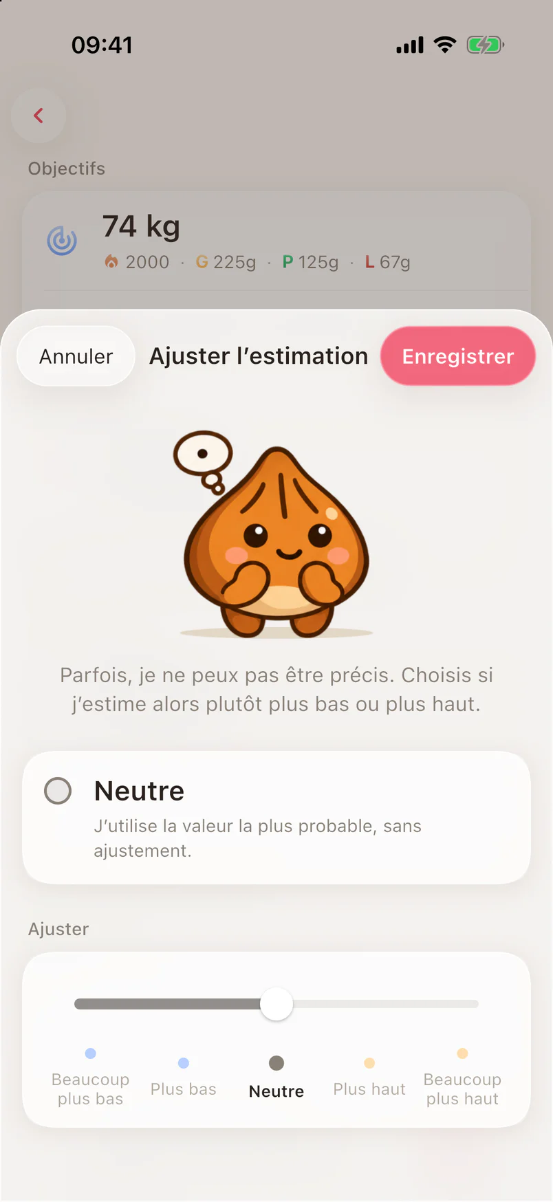 Le réglage qui rend les estimations plus prudentes ou plus généreuses